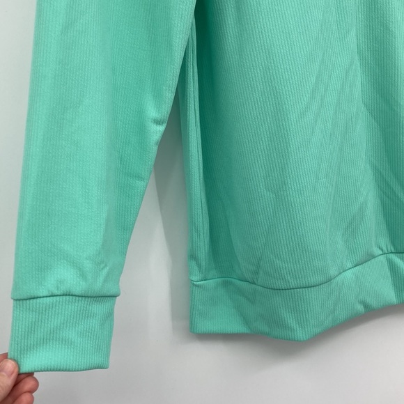 MISLOOK Mint Green 1/4 Button Pullover Lightweight Sweater Small - Picture 4 of 10